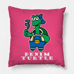 The Denim Turtle Pillow