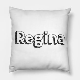 Regina // Typography Design Pillow