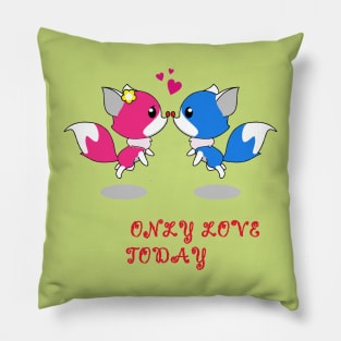 valentine day gift , only love today ,  Love T-Shirt , unisex Pillow