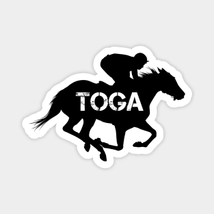 Saratoga Springs Racing Horse Magnet