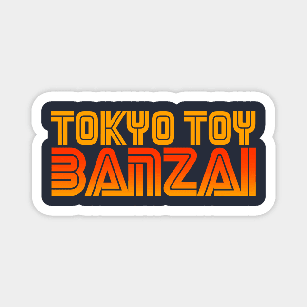 TOKYO TOY BANZAI "SUNSET" LOGO Magnet by TOKYO TOY BASTARD TEE BODEGA