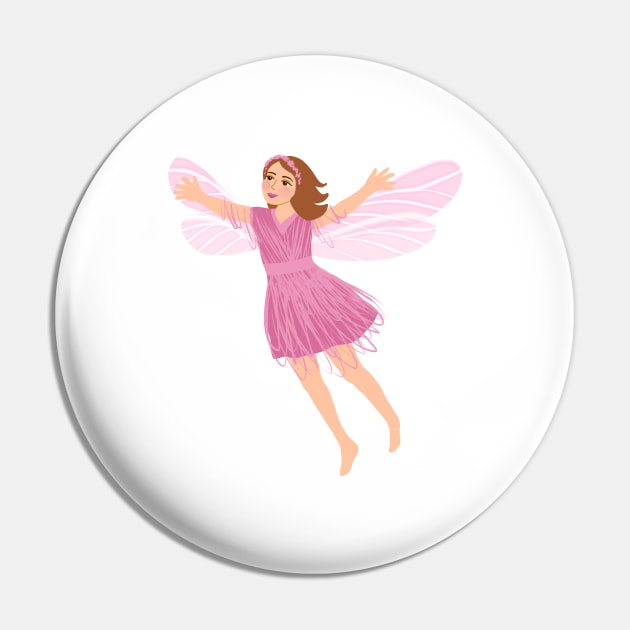 Pink Fairy Pin by Salty Siren Studios