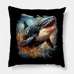 Patriotic Whale Pillow