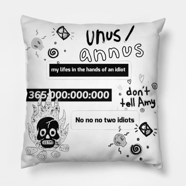 Unus Annus Tribute Pillow by Cipher_Obscure