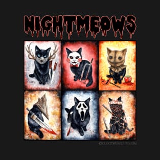 Nightmeows - Contemporary Horror Cats T-Shirt