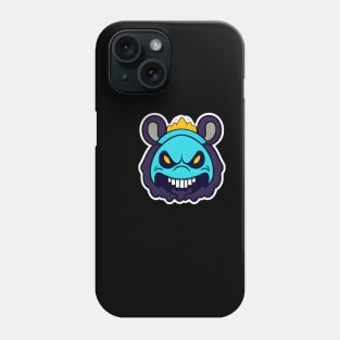 Angry Blue Panda Phone Case