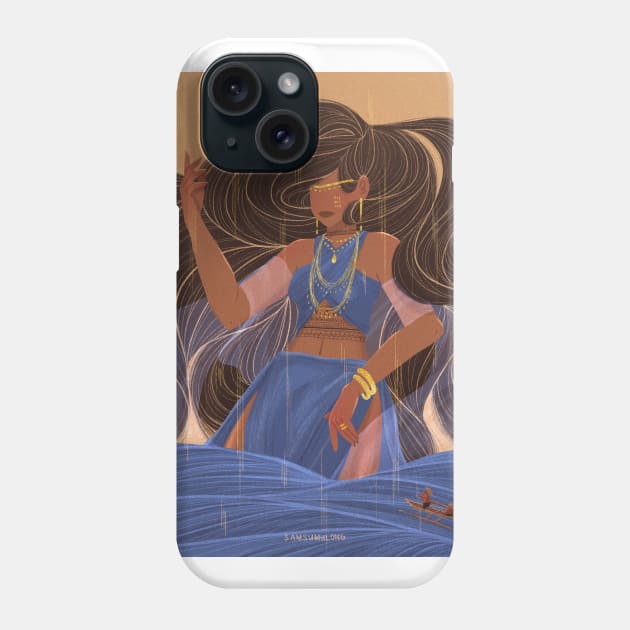 Anitun Tabun | Philippine Goddess of Wind and Rain Phone Case by samsum.art