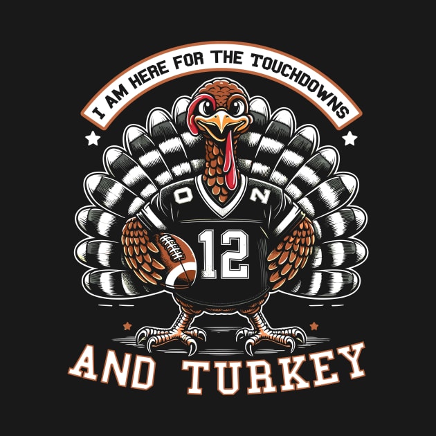 Quirky Thanksgiving Touchdown Turkey by Indigo Lake