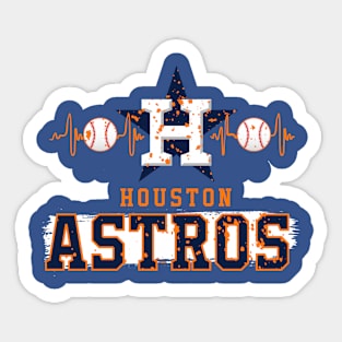 Houston Astros Vintage Logo 1977-1993 Sticker Vinyl Wall Decal 