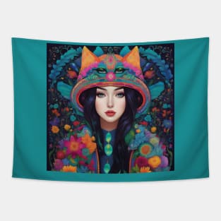 Beautiful mysterious girl Tapestry