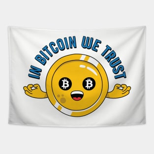 In Bitcoin We Trust - for Crypto Traders and Miners Tapestry