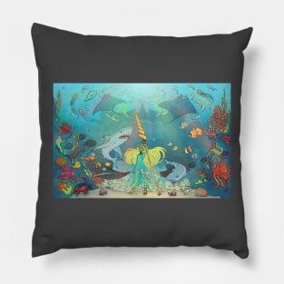 Ocean Fantasy Witch Pillow