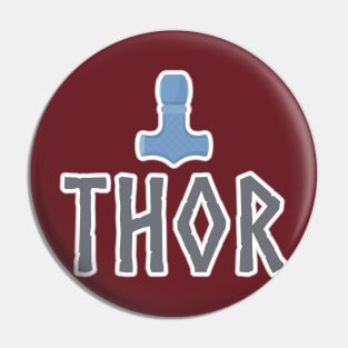 Thor Mjolnir Norse Mythology Hammer Viking Nordic Pin