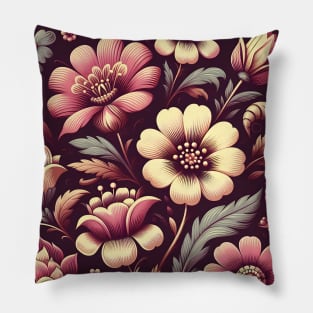 Flowers Blooming Pillow