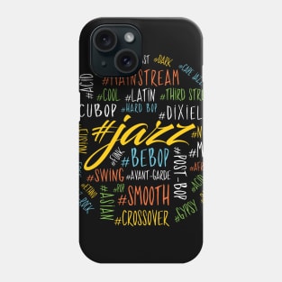 Colorful Jazz Genres Design Phone Case