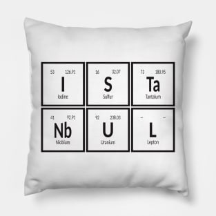 Istanbul City | Periodic Table of Elements Pillow