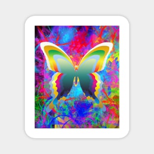 Psychedelic Butterflies Magnet