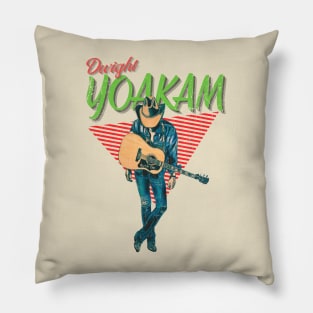 Dwight Yoakam Vintage 1986  // Honky Tonkin Original Fan Design Artwork Pillow