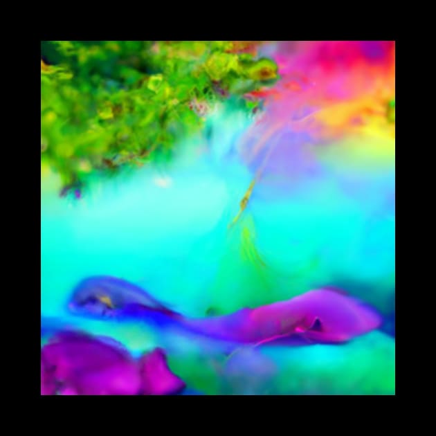 Artificial Intelligence  Art- Nature Art - AI Watercolor  Generated by Artificial Intelligence Art