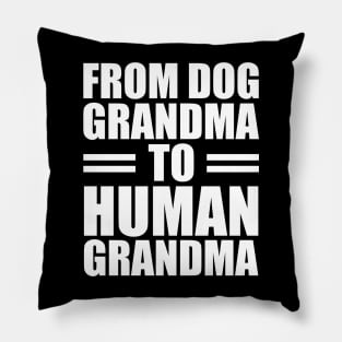 From dog grandma to human grandma Pillow