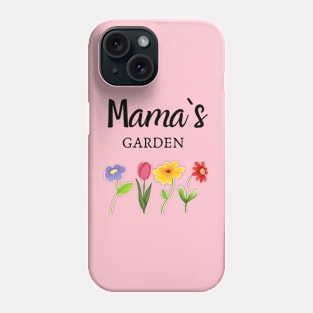 Custom Mothers Day Shirt, Personalized Mom Gift, Mothers Day Gift, Mama's Garden T-Shirt, Customized Mom Tee, Mother Gift, Gift from Son Phone Case