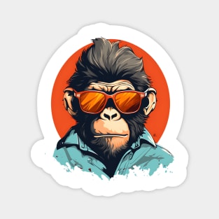 Monkey business is the best business Magnet