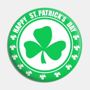 happy st. patricks day (white) Pin