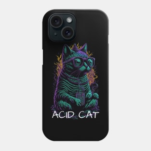 Techno Cat T-Shirt - Techno Organism - Catsondrugs.com - #cats #catsofinstagram #cat #of #catstagram #instagram #catlover #catlife #catlovers #instacat #kitten #pets Phone Case