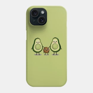 Cute avocado Family Phone Case