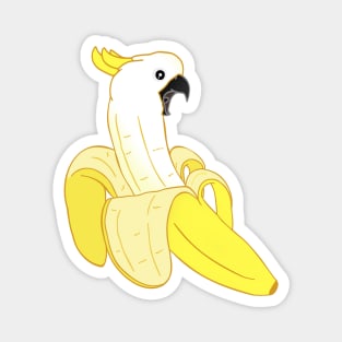 banana sulphur crested cockatoo fruit Magnet