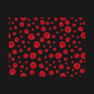 Red flowers pattern T-Shirt