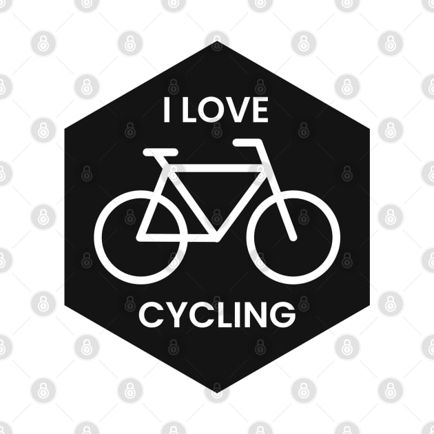 Mountain Cycling Bike Bicycle Biking Lover Black by BrightLightArts