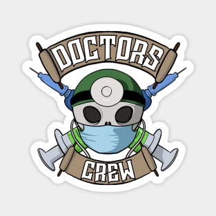 Doctors crew Jolly Roger pirate flag Magnet