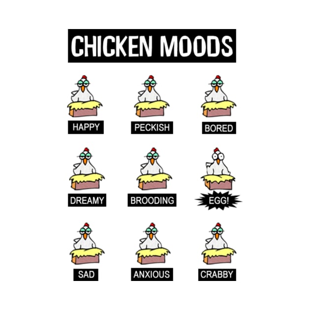 Chicken Moods by CafePretzel