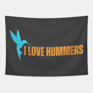 I Love Hummers Awesome Hummingbird Lover Tee and Decor Funny Tapestry