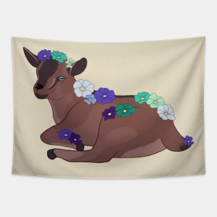 Gay Man Pride Baby Goat Kid Tapestry