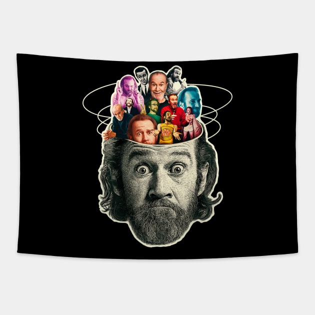 george carlin Tapestry by MustGoon