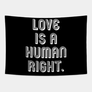 LOVE IS A HUMAN RIGHT. Tapestry