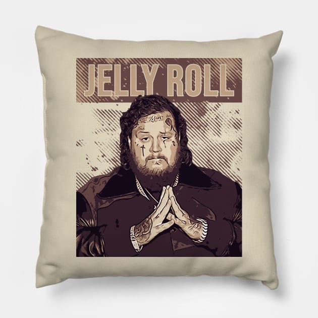 Jelly Roll Pillow by Degiab