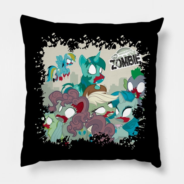 My Little Zombie Pillow by CuddleswithCatsArt