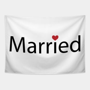 Married being happily married artwork Tapestry