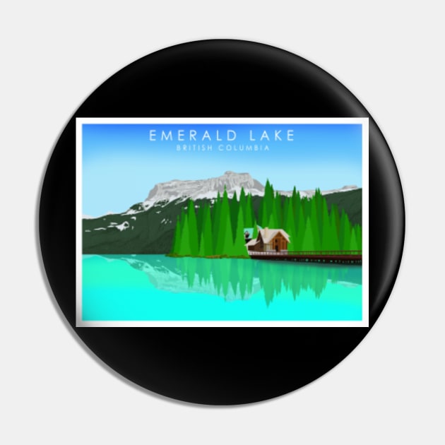Emerald Lake Pin by Omega Art