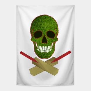 Cricket Skull Tapestry