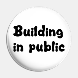 building in public Pin