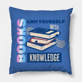 Arm Yourself With Knowledge - Trans Pride Pillow