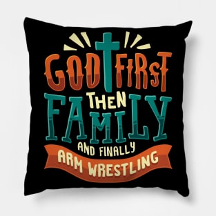 Arm Wrestling Wristwrestling Gift Pillow