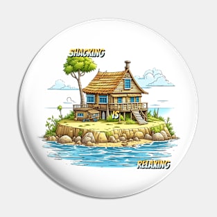 Beach Shack Island Pin