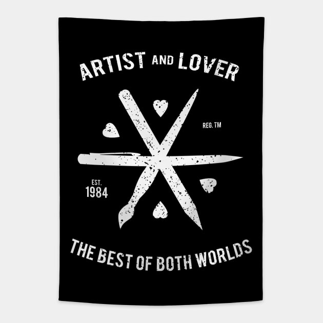 Artist and Lover Tapestry by JakeRhodes