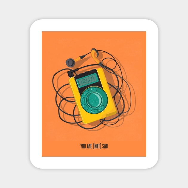 Music Player Design with an Anime Reference Magnet by ER Merch 