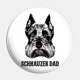 Schnauzer Dad Pin